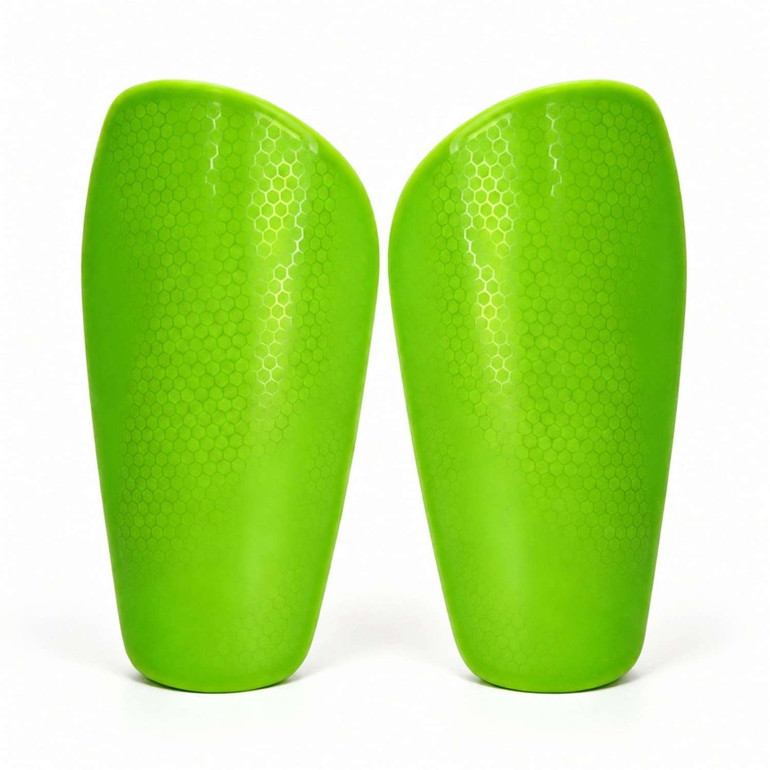 Hard Shell Shin Guards with EVA Inner Lining Defensive Contoured Shin Guards Lightweight Protective Gear Cushioned for Soccer Players, Athletes, Football Matches, Sports Practice, Green, M-image-26