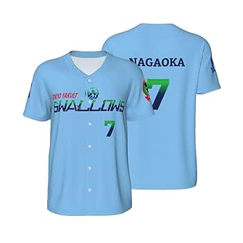 東京ヤクルトスワローズ 2025キャンプ柄ベースボールシャツ 長岡秀樹 ヤクルトスワローズ 2025 キャンプ柄 ベースボールシャツ 長岡