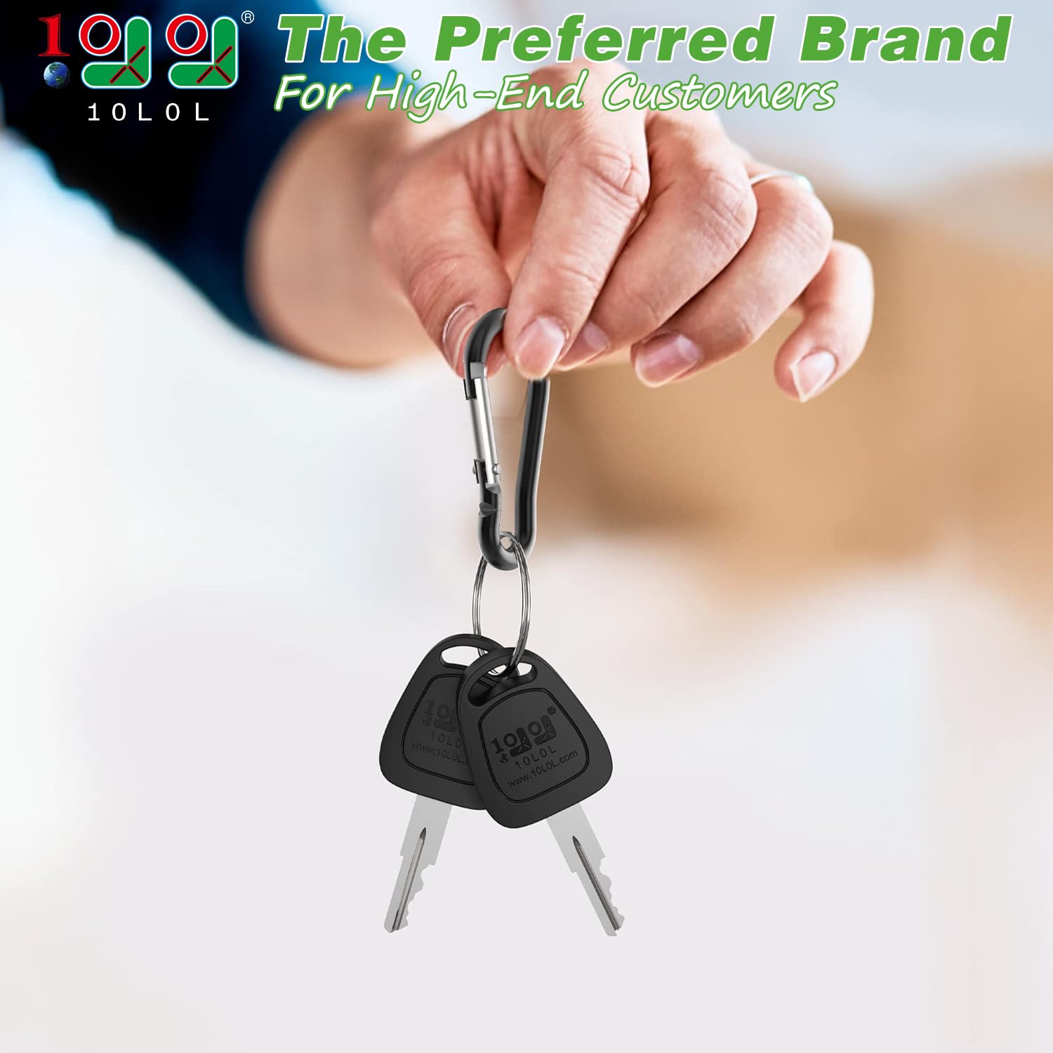 10L0L Golf Cart Ignition Keys for EZGO TXT 1976-up Gas & Electric, Replace OEM# 17063-G1, 605946, 611282, 606993, 609680, 609692