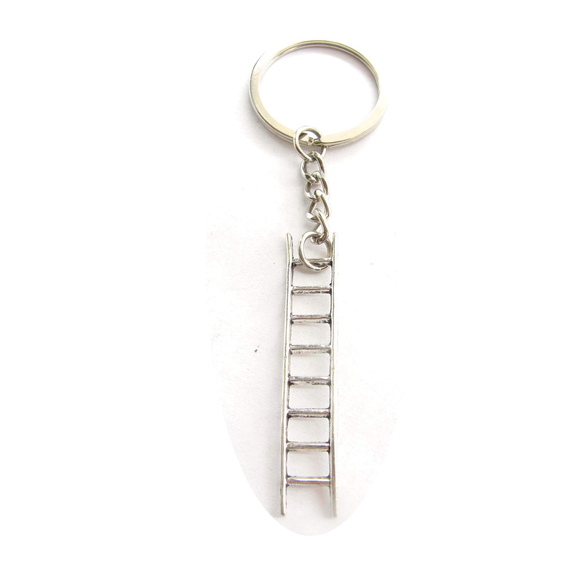 Keychain Ancient Silver Ladder Step Ladder Keyring