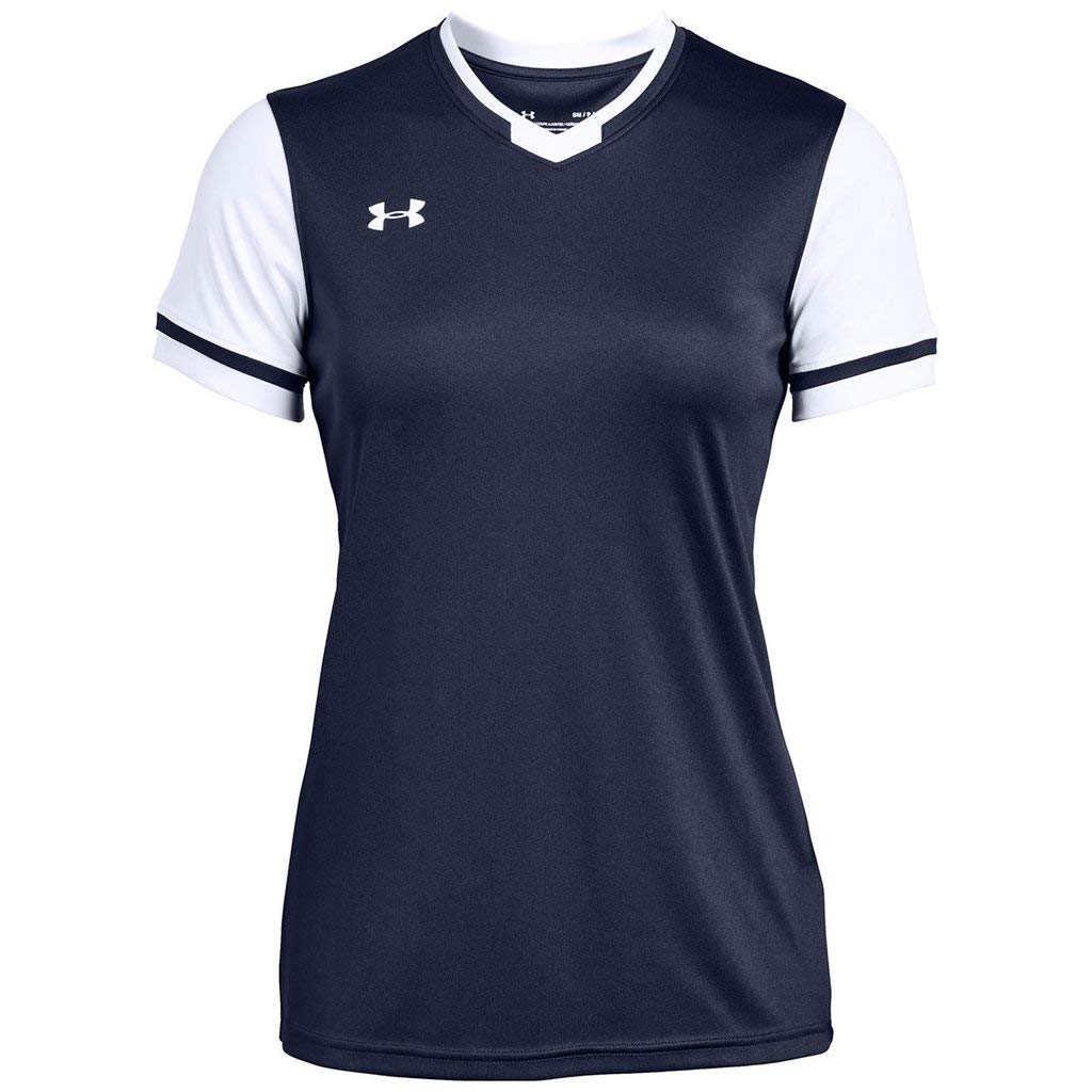 Under Armour Womens Maquina 2.0 Jersey , Midnight Navy (410)/White , X-Large