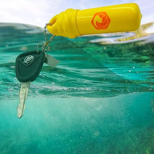 Miniatura 4 de Llavero flotante (paquete de 2) contenedor de PVC impermeable oculto para llavero de barco, kayak, tabla de remo, SUP, bolsa seca