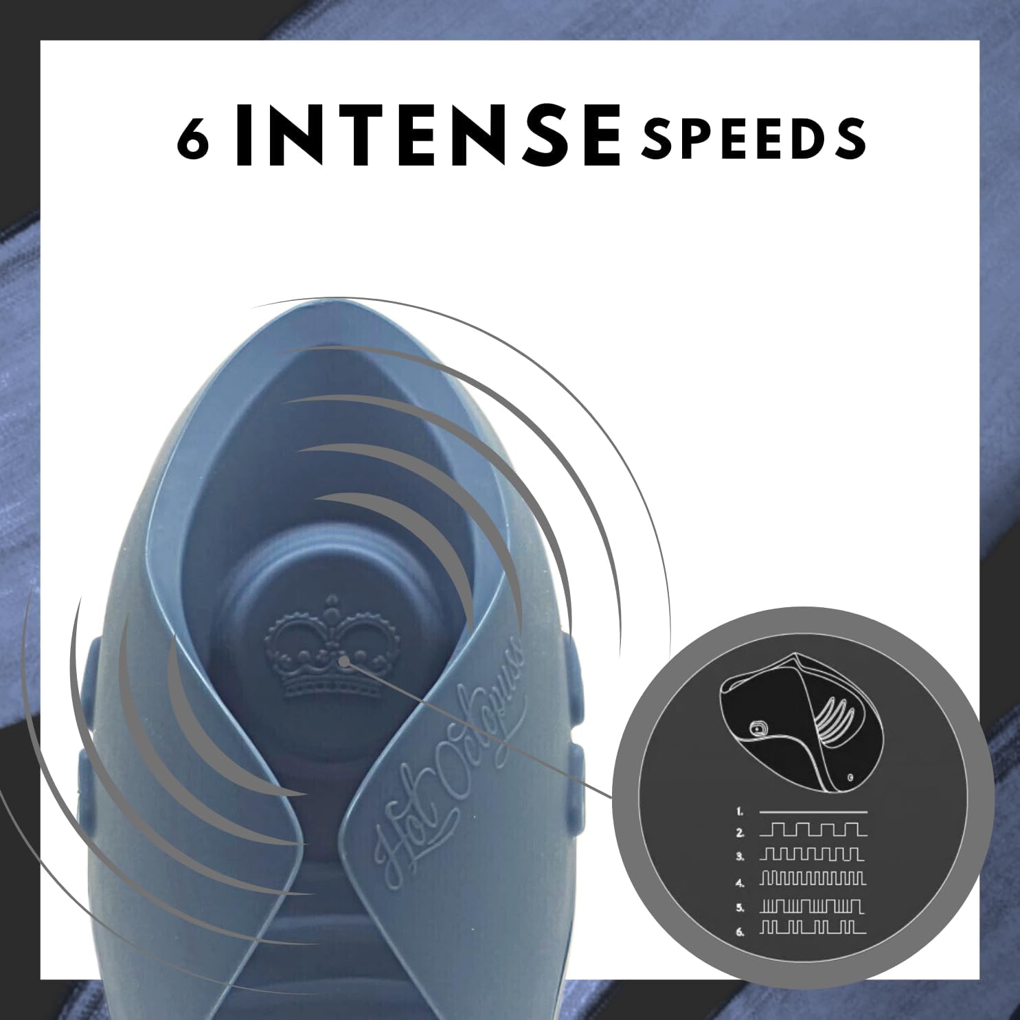 Hot Octopuss Pulse Duo with vibration pattern diagram