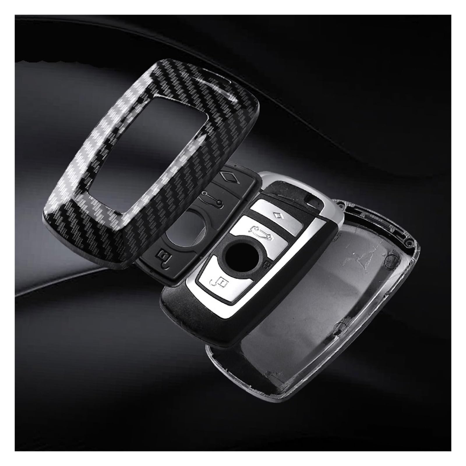 Etui na klucze z włókna węglowego ABS do modeli BMW 1 3 5 7 Series X1-X6 F/G
