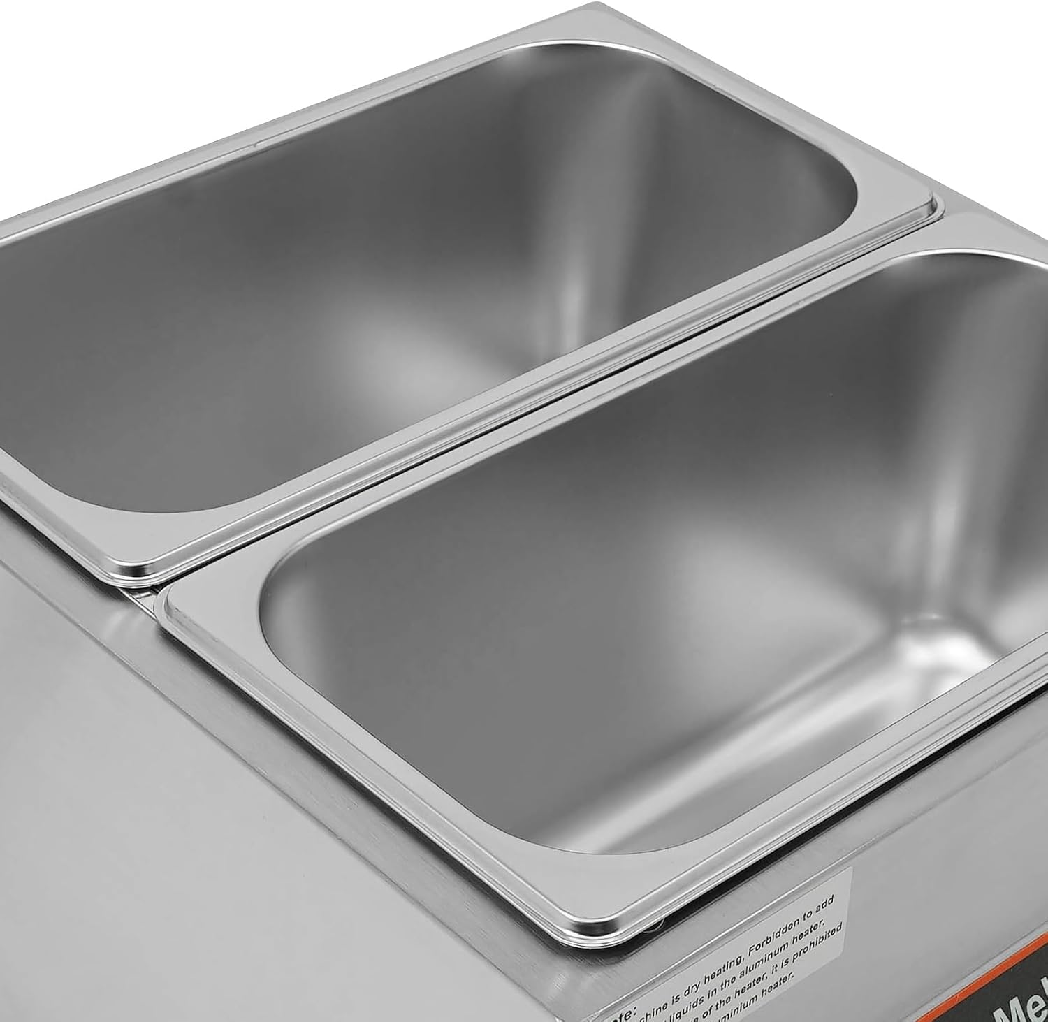 Chocolate Tempering Machine, 26.46 lbs Professional Chocolate Melting Machine, 32-203°F Commercial Chocolate Melting Pot, Electric Chocolate Melter with Lid for Home or Bakery Use (Double Pots)