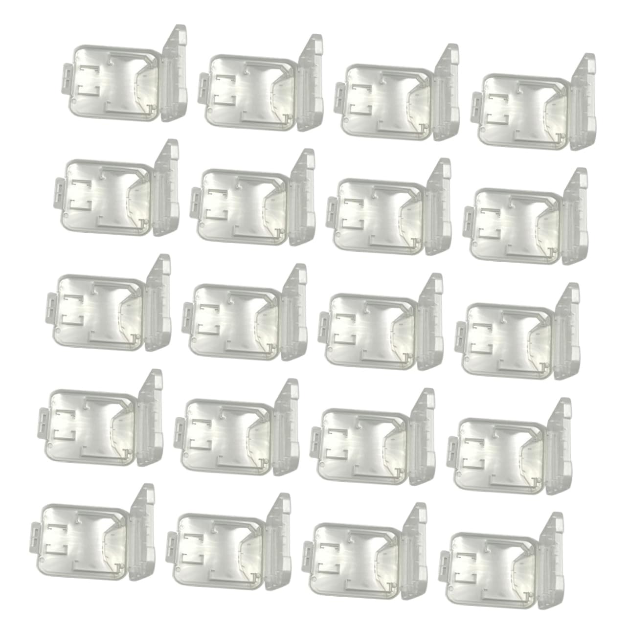 OSOLADY 20pcs Transparent Storage Case for and Memory Cards Plastic Organizers Lightweight and Portable Card Holders for Easy Access and