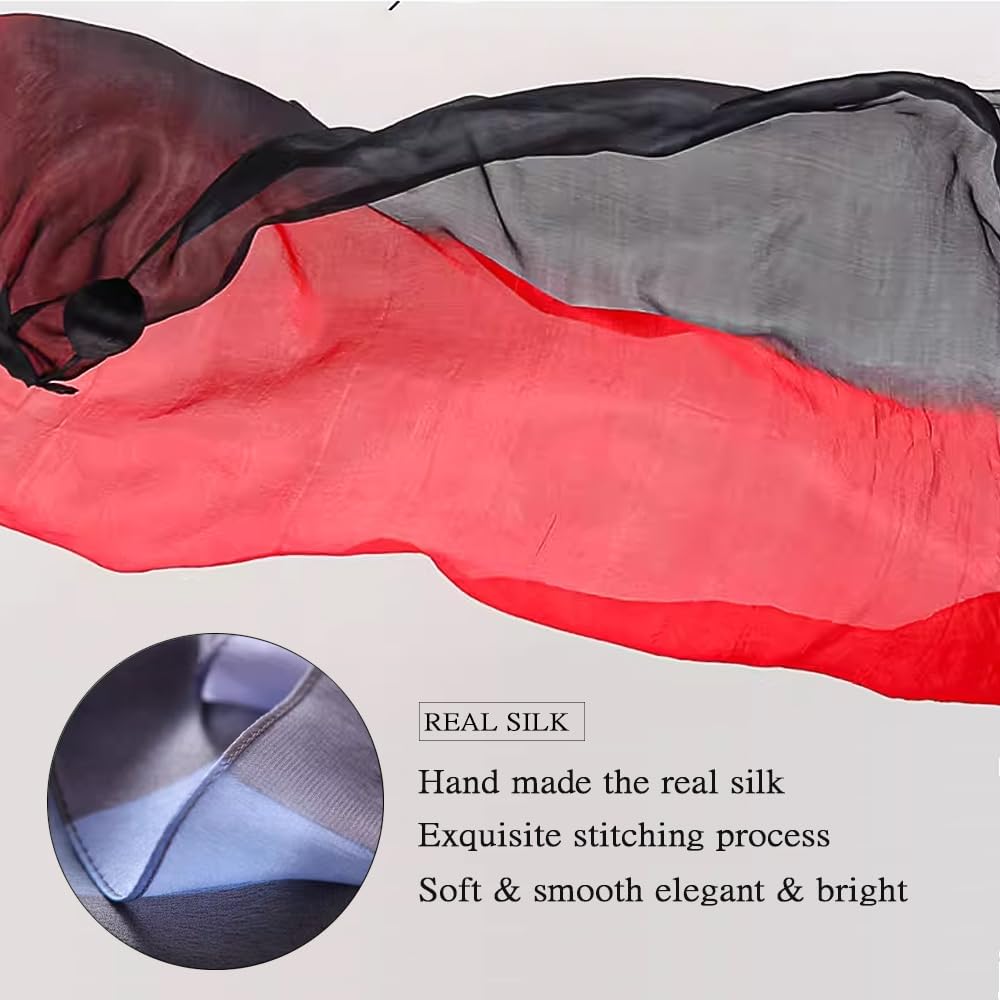 "Silk Dance Poi Streamer - Purple Rose Pink" - Image 4