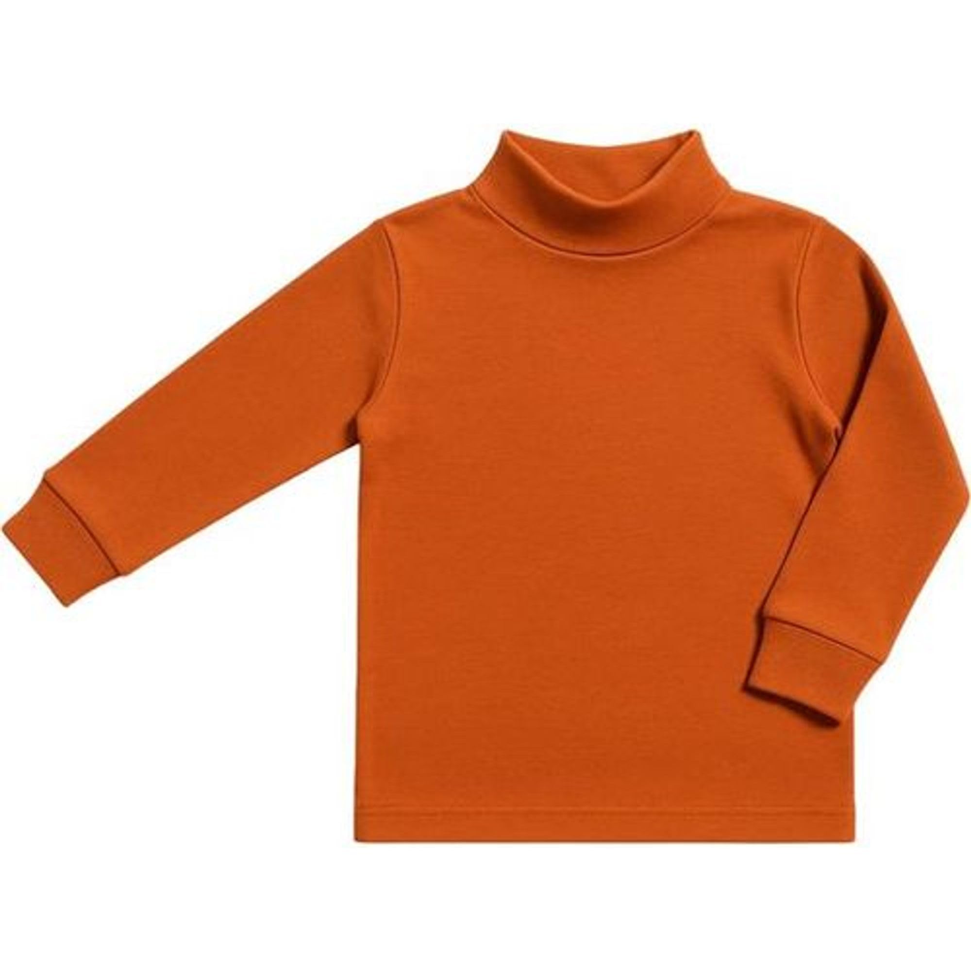 BABIDU Unisex-Kinder-Unterhemd mit halbem Stehkragen, Semi-Musketeer, Punt NOU-Reihe, Unisex-Kleidung für Jungen und Mädchen von 2 bis 16 Jahren, Langarm-Unterhemd aus Baumwolle und Polyester