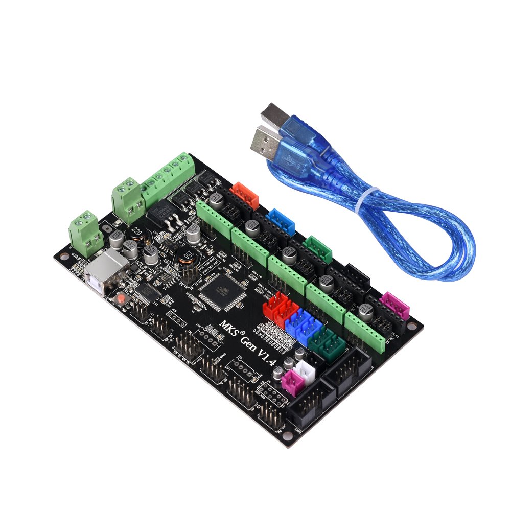 KINGPRINT Impresora 3D MKS Gen V1.4 placa controladora Mega 2560 R3 placa base RepRap Ramps1.4 compatible con USB