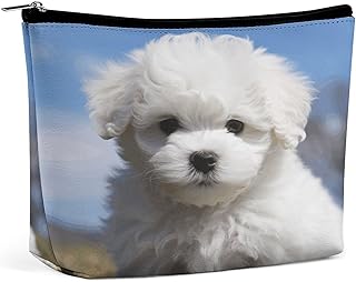 Bichon Frise Dog Toiletry Bag Portable Large ...