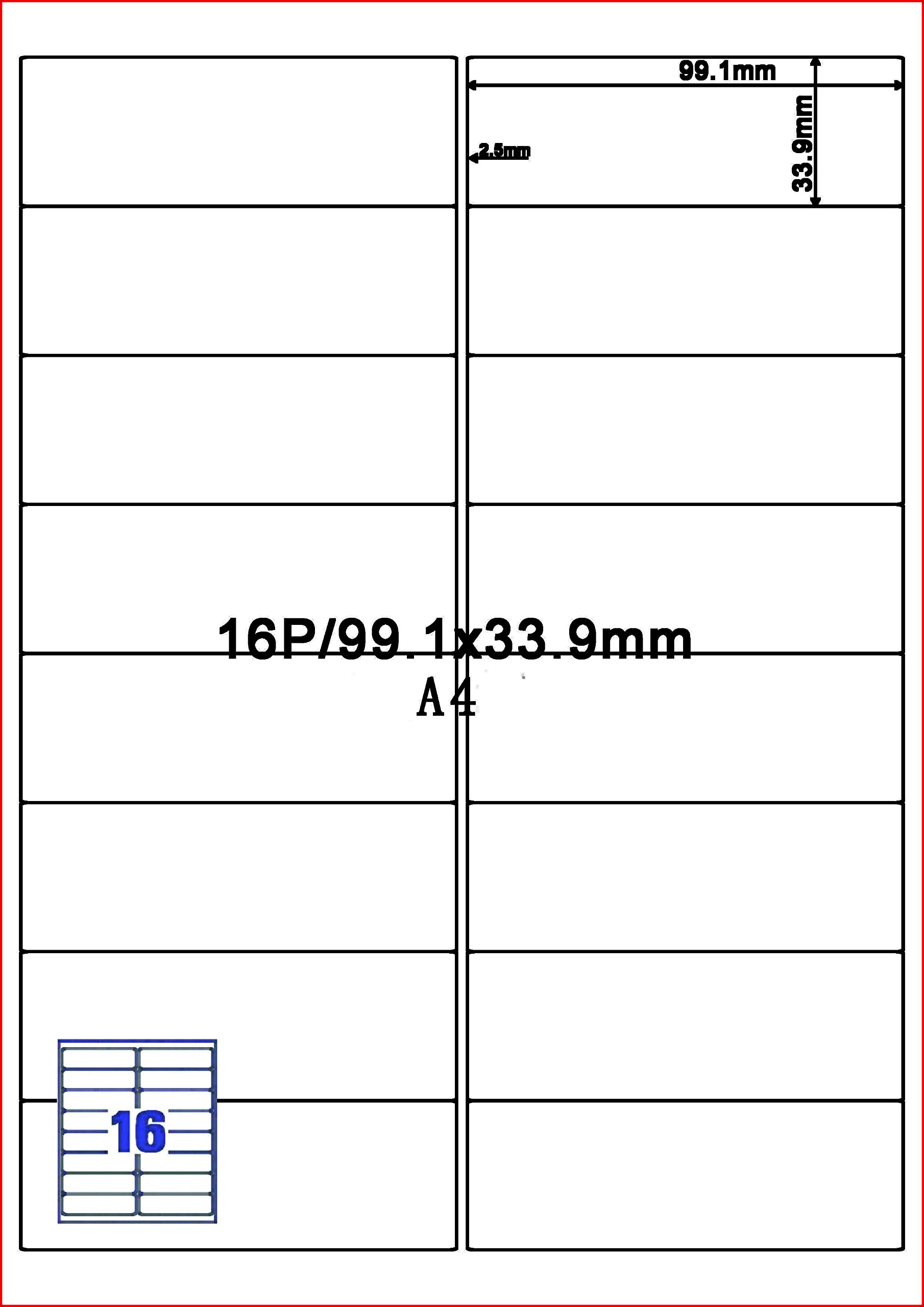 Address Labels - Self Adhesive Thicker Sticky Printer Labels for Postage Shipping Printer Mailing - 16 Labels Per Sheet, 100 Sheets, 1600 Labels
