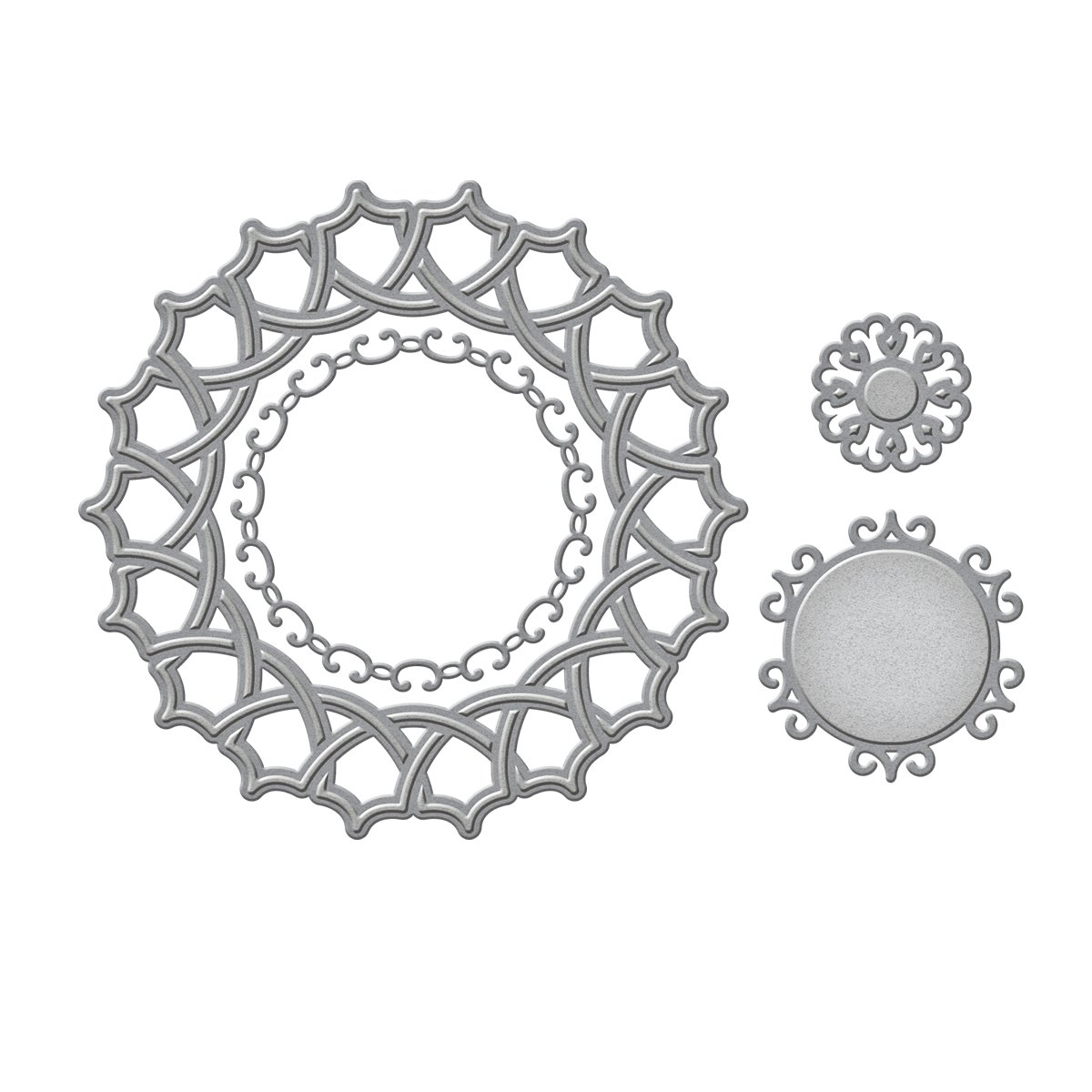 Spellbinders "Shapeabilities" Naples Medallion Die, Metal, Brown