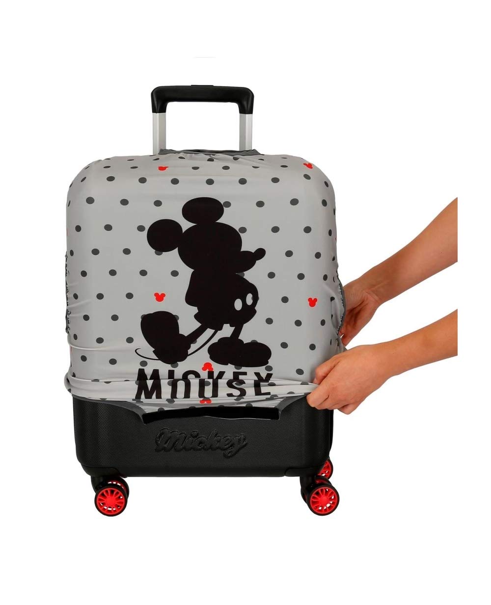 Disney, Mickey Funda para Maleta de Cabina, Niñas, Gris, 26 x 48 x 60 cm