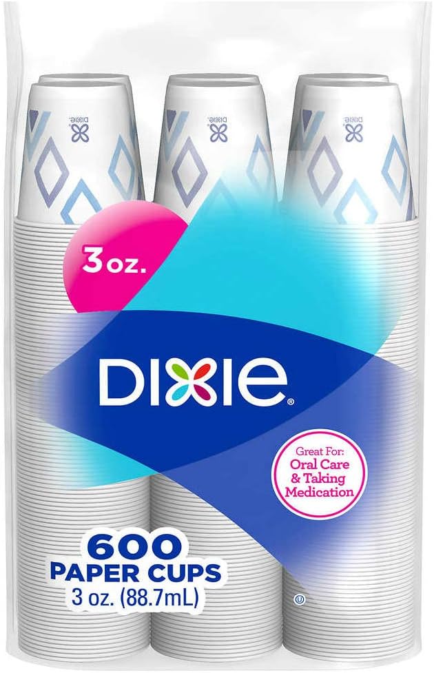 Dixie Cups 3 Ounce Bath Cups Cold Drinks (88.7 Milliliter) 600