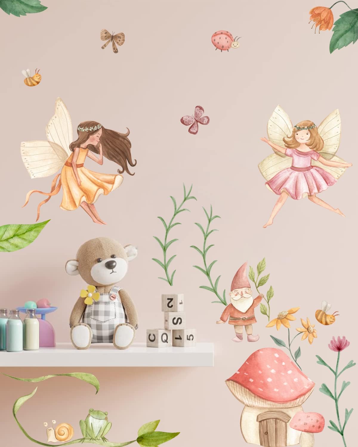 Fairy Angel Wall Sticker Flower Fairy Wall Decals Fairy