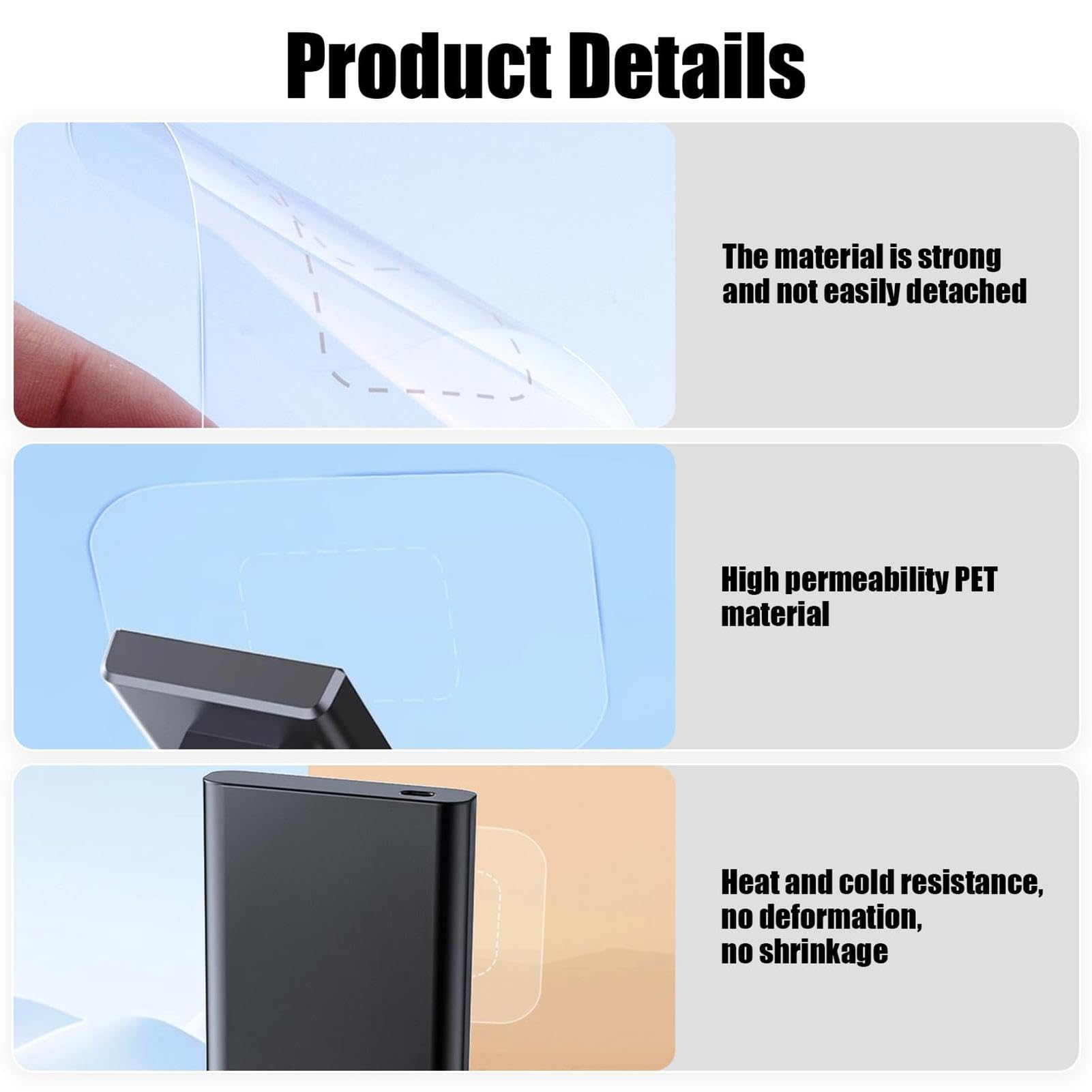 Voorruitsticker - Dashcam voorruit sticker | 6 stuks sticker schild Voorruitsticker - Dashcam voorruit sticker | 6 stuks sticker schild