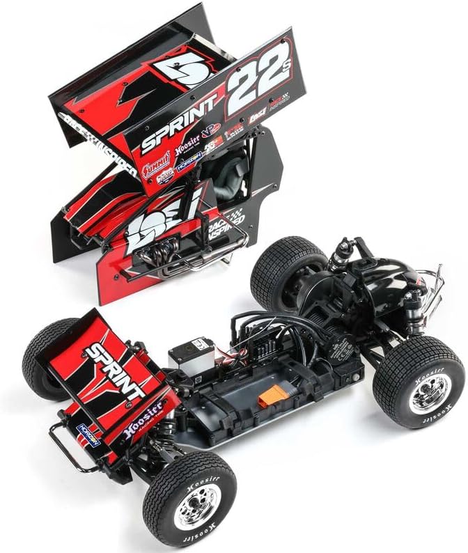 Helidirect Losi 22S Sprint 2WD Brushless Remote Control Car, Outdoor RC Racing Car, RC Buggy 2 Wheel Drive 1/10 Scale RTR (Battery & Charger Included) for Adults