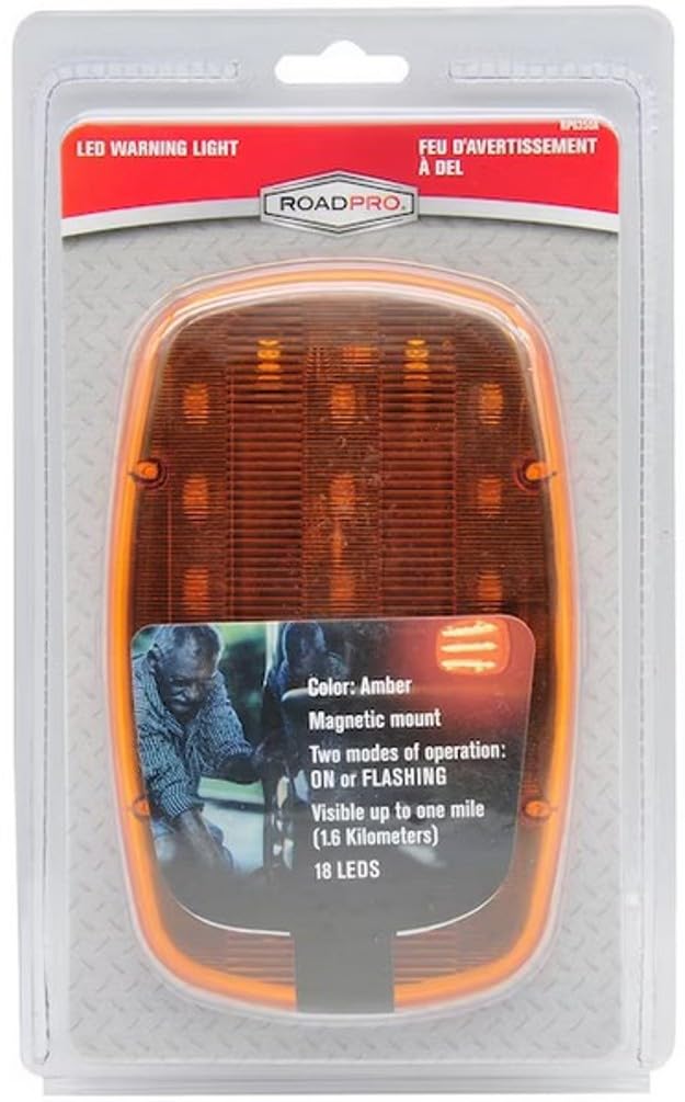 RoadPro RP6350A Luz de Aviso Magnética Led Âmbar : Amazon.com.br