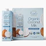 Real Coco Organic Original Coconut Milk Beverage (6-Pack 1L), USDA Organic, No-Added Sugar, Plant Based, Dairy & Soy Free, Vegan, Keto and Paleo Friendly