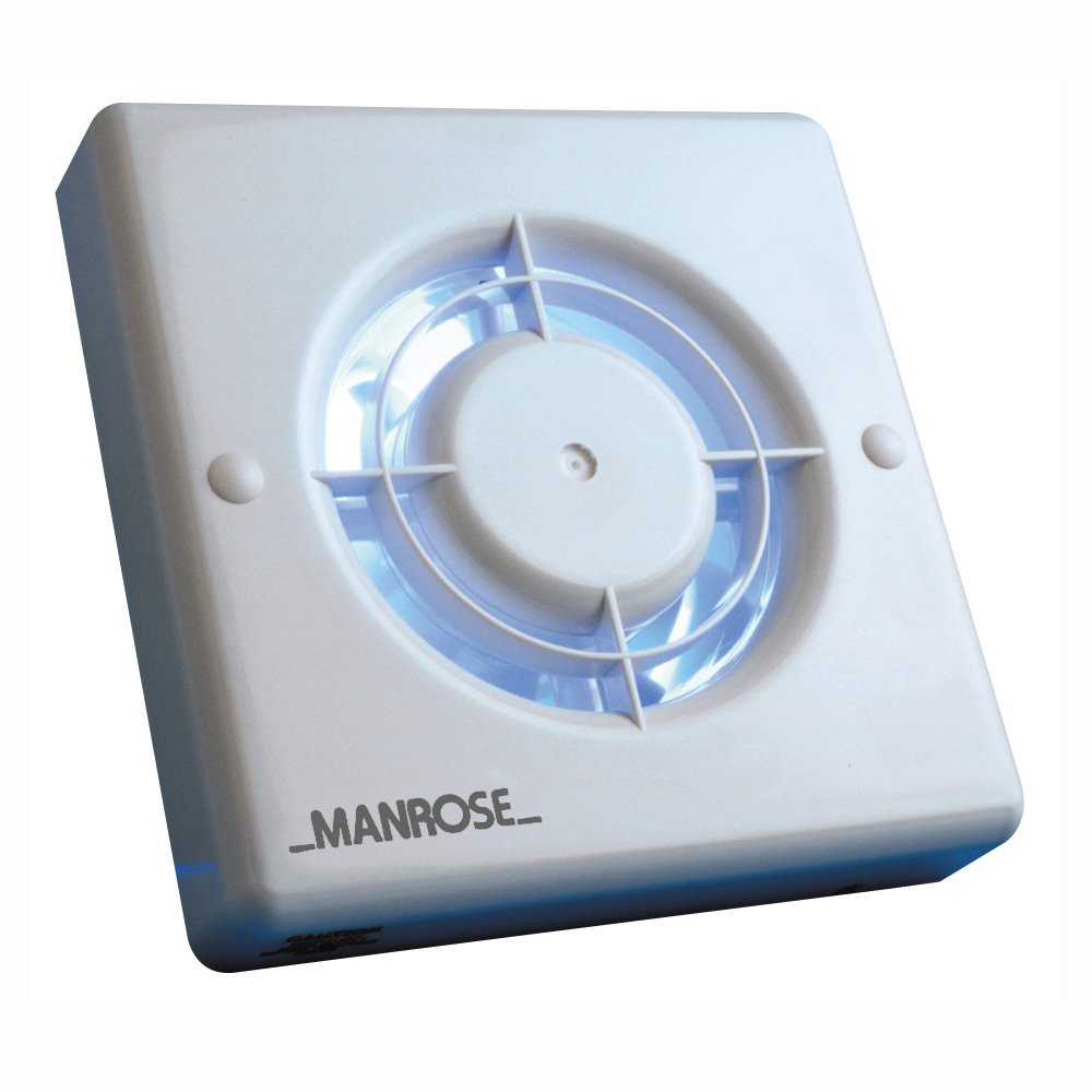 New Manrose Xf100tp 100Mm Axial Extractor Fan With Timer & Pullcord