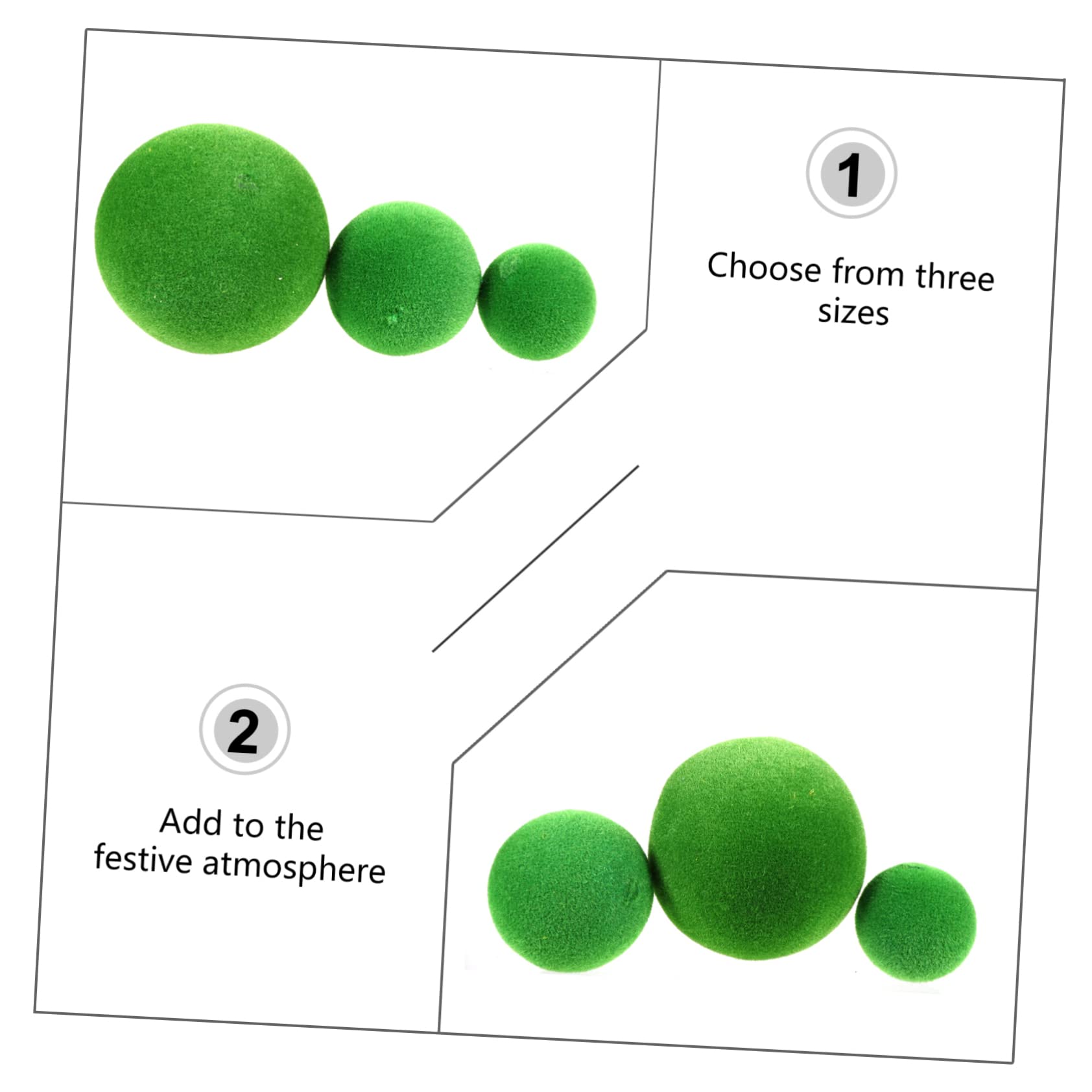 Zerodeko 2sets Realistische Faux Box Künstliche Moos Für Hochzeit Decor 8 Stücke * 2