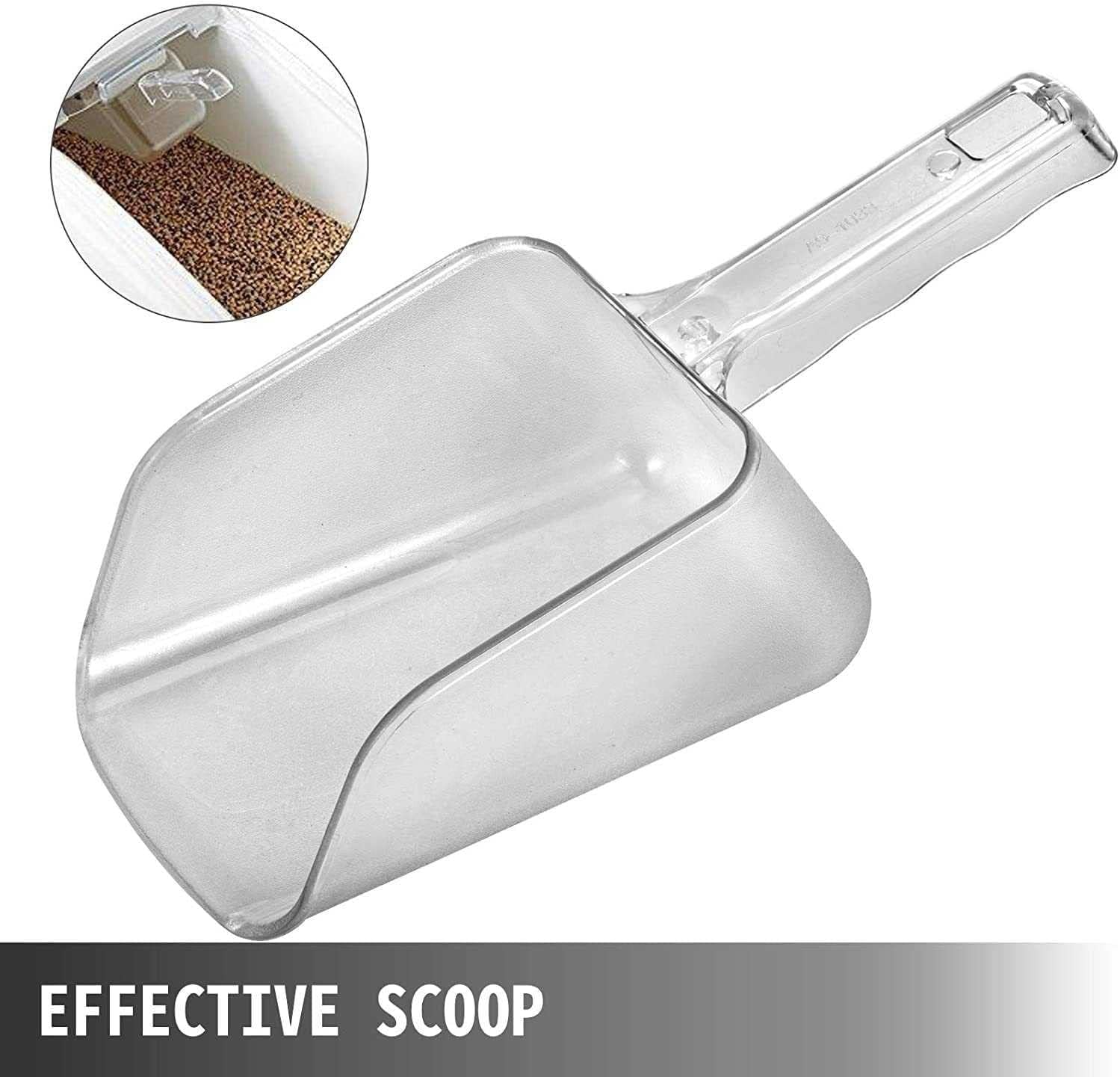 Contenedor de ingredientes comerciales con cuchara, contenedor apilable de almacenamiento de alimentos para organización de cocina, contenedor de plástico resistente con tapa para harina(40L)