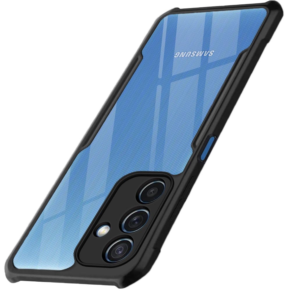 TheGiftKart Shockproof Crystal Clear Back Cover Case for Samsung Galaxy M52 5G | 360 Degree Protection | Protective Design | Transparent Back Cover Case for Samsung M52 5G (PC & TPU, Black Bumper) (B09HJGQ4XX) Amazon Price History, Amazon Price Tracker