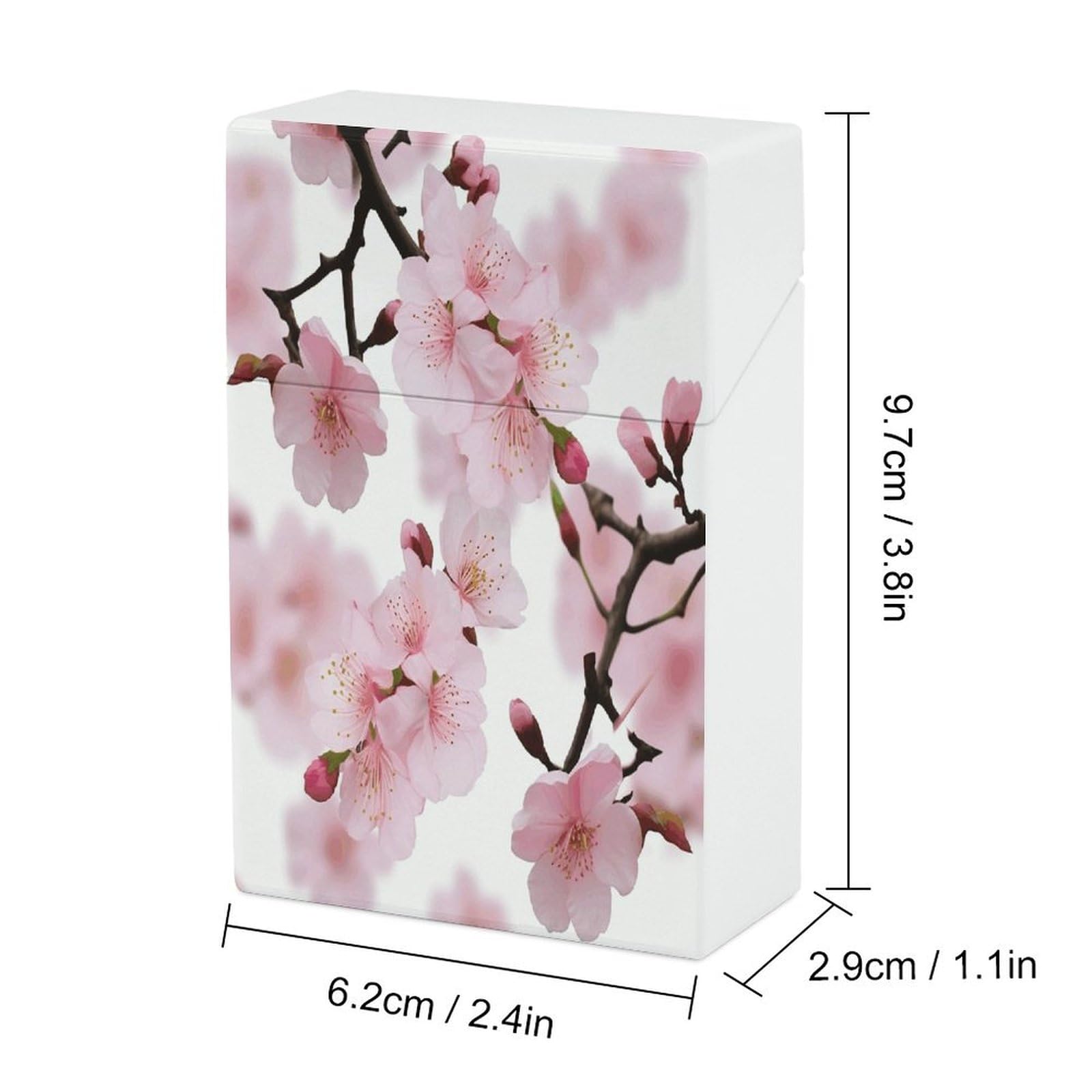 Amazon.com: Portable Plastic Cigarette Case, Cherry Japanese Cherry Blossom  Print Pockets Cigarette Case Sleek Cigarette Holder for Men and Women :  Health & Household