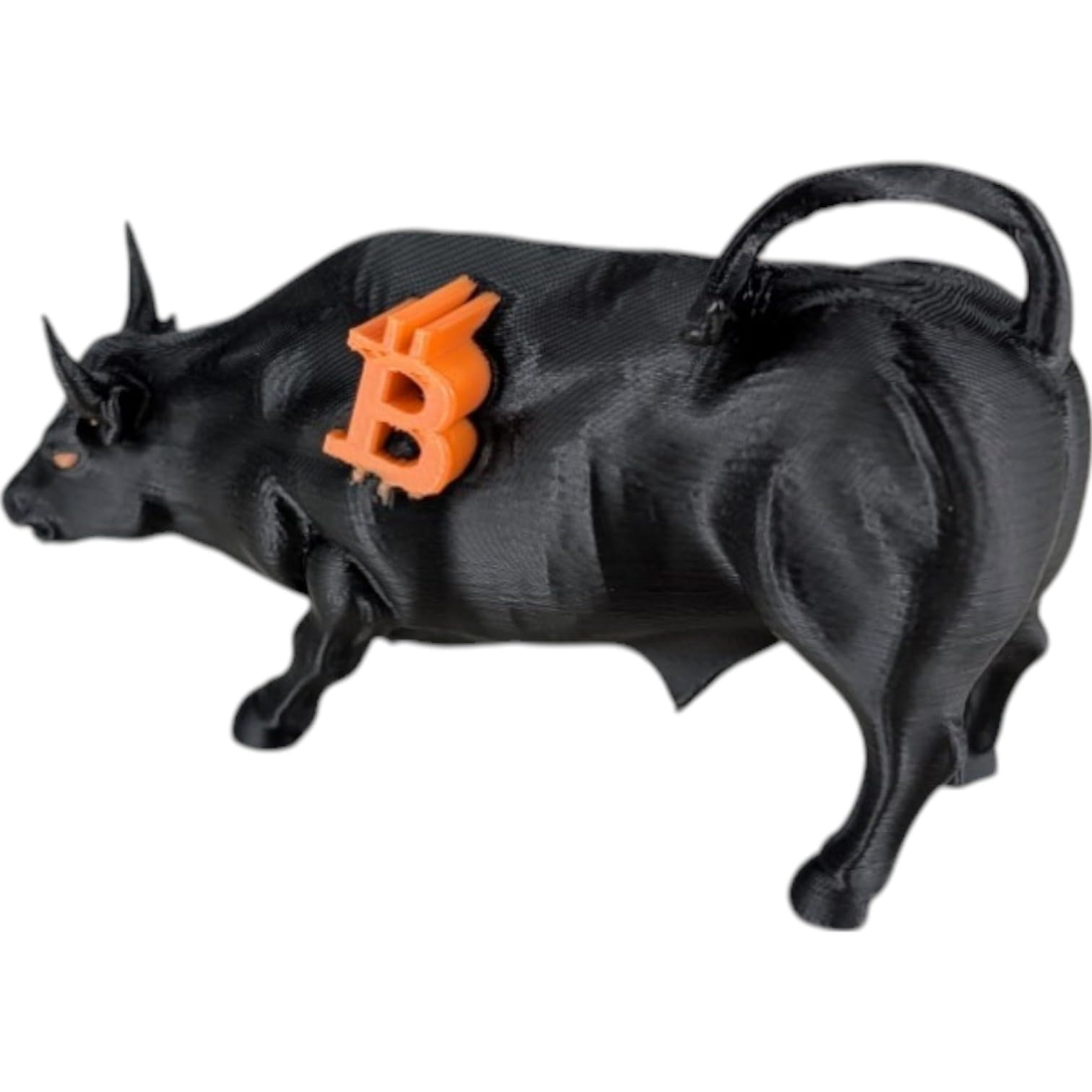 Bitcoin Bull Figurine | 3D Printed Charging Bull Statue with Bitcoin Logo |  Crypto Trader & Investor Desk Decor | Wall Street Bull for Office, Home &  Trading Setup : Amazon.ca: Home