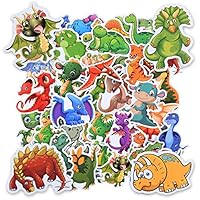 OSDUE Dinosaur Stickers for Kids,50Pcs Cute Cartoon Waterproof Stickers, Cute Trendy Aesthetic Sticker for Laptop Car Scrapbook Phone Skateboard Computer Wall Window, Kids Girls Boys Adults Gift