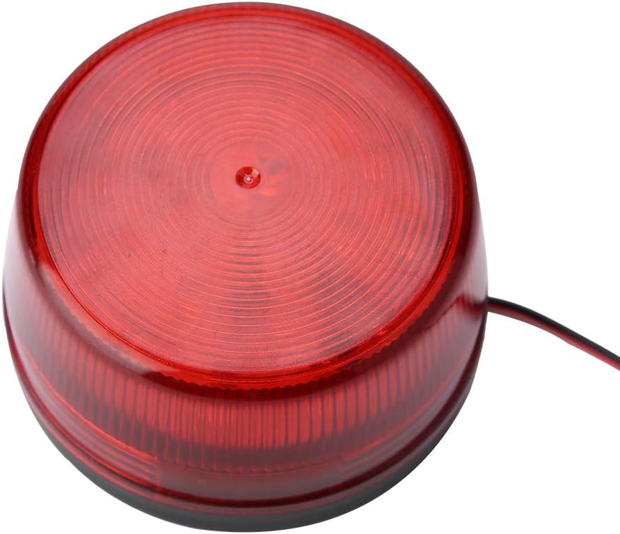 Red Flashing LED Alarm Light Security Alarm Light Strobe Warning Lamp Continuously and Quickly Flash Better Warning Effect, Suitable for Various Road Cones, Warning Columns,