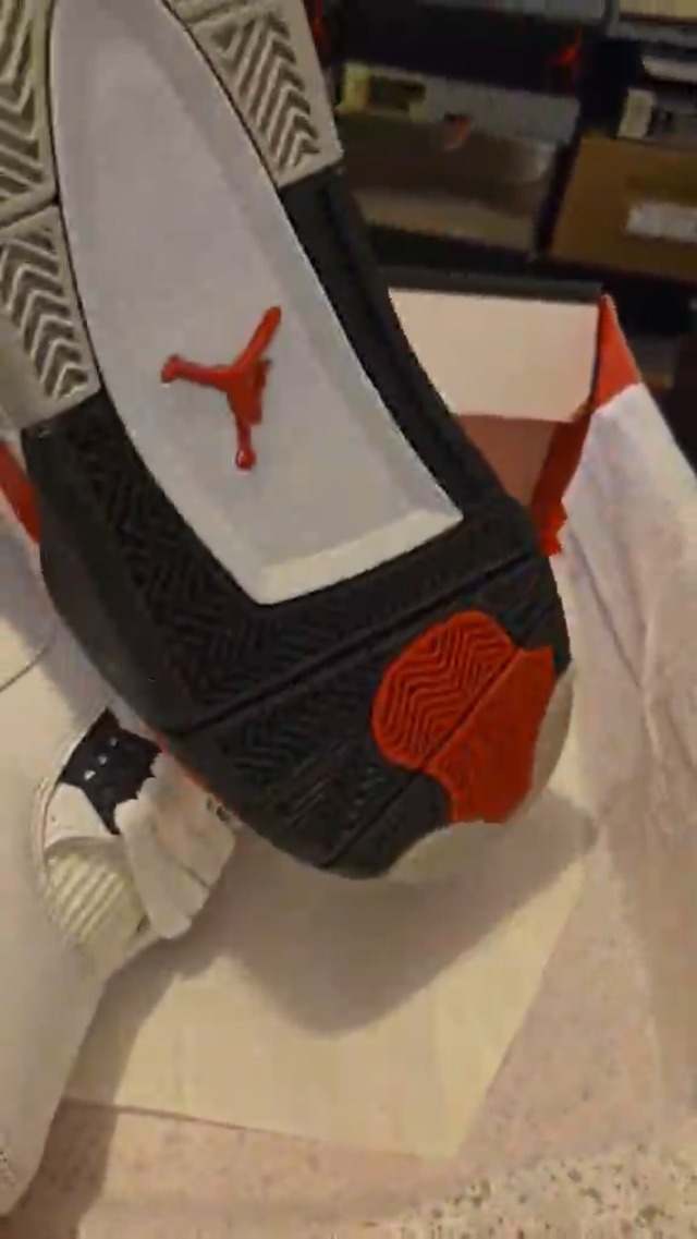 Amazon.com | (Men's) Air Jordan 4 Retro 'Red Cement' 9M / 10.5W