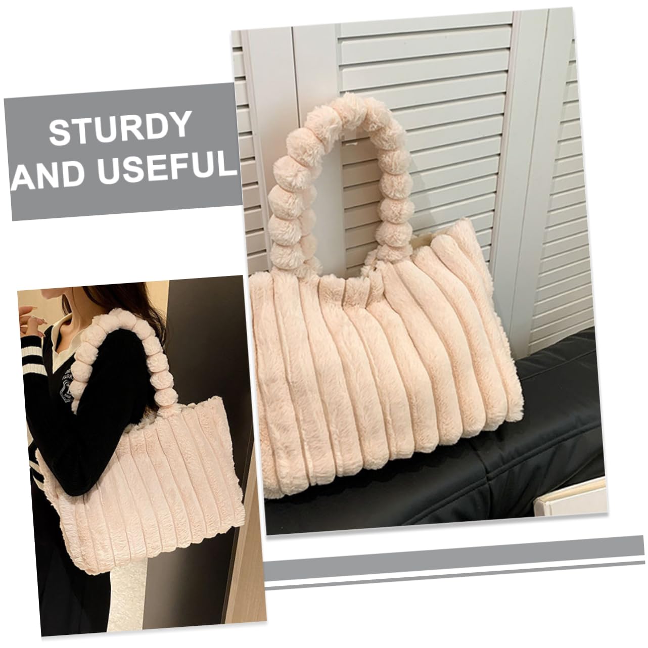 Bolso Ligero para Mujer Gran Capacidad Compartimentos de Felpa y Multipropósito y Estilo Delicado Adecuado para Uso de Viaje