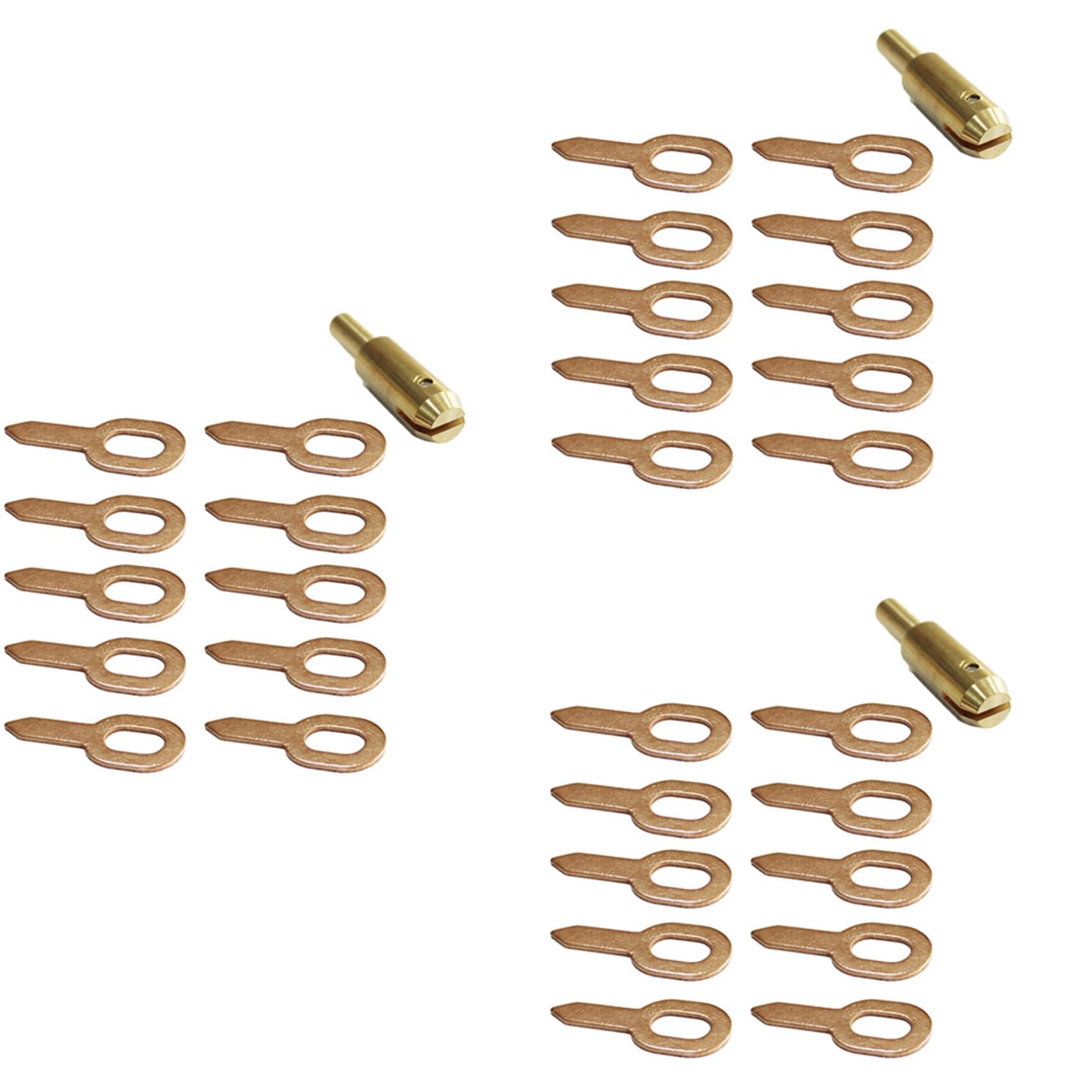 Jnchdghwa Gold 3X Straight Pull Rings Pads Chuck Stud Welder Spot Welding Kit Slide Hammer Dent Pulling Miracle System