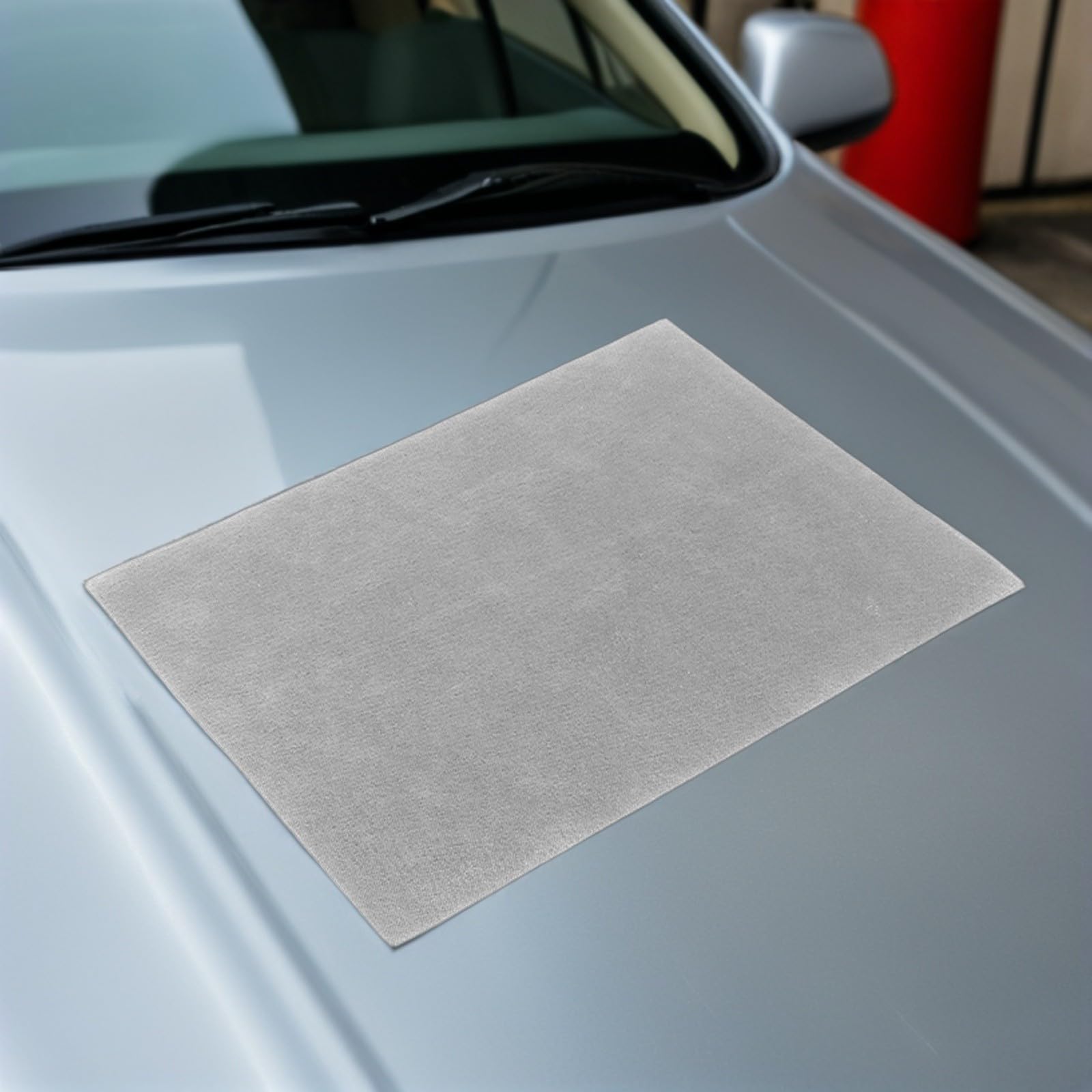 Healvian Tapis de Sol Voiture en Tissu Non Tissé Antidérapant Surface Capturant Les Débris, Adapté pour Voiture et SUV, pour L'entretien Automobile