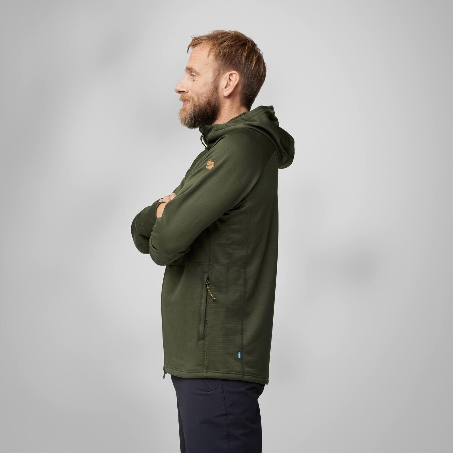 Fjällräven Abisko Grid Men's Fleece Hoodie - Image 3
