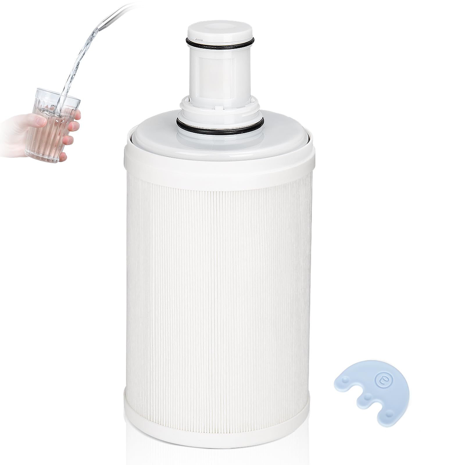 Wasserfilter Kompatibel mit Amway espring 100186M/100188CH, Wasserfilter Kartusche, HEPA Aktivkohle-Filtration, Ersatz Wasserfilter, Entfernt Gerüche, Verbessert den Geschmack von Leitungswasser