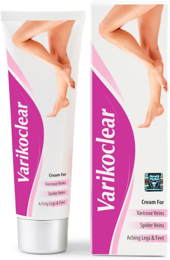 Varikoclear Cream 50gm Helps for curing varicose veins and spider veins