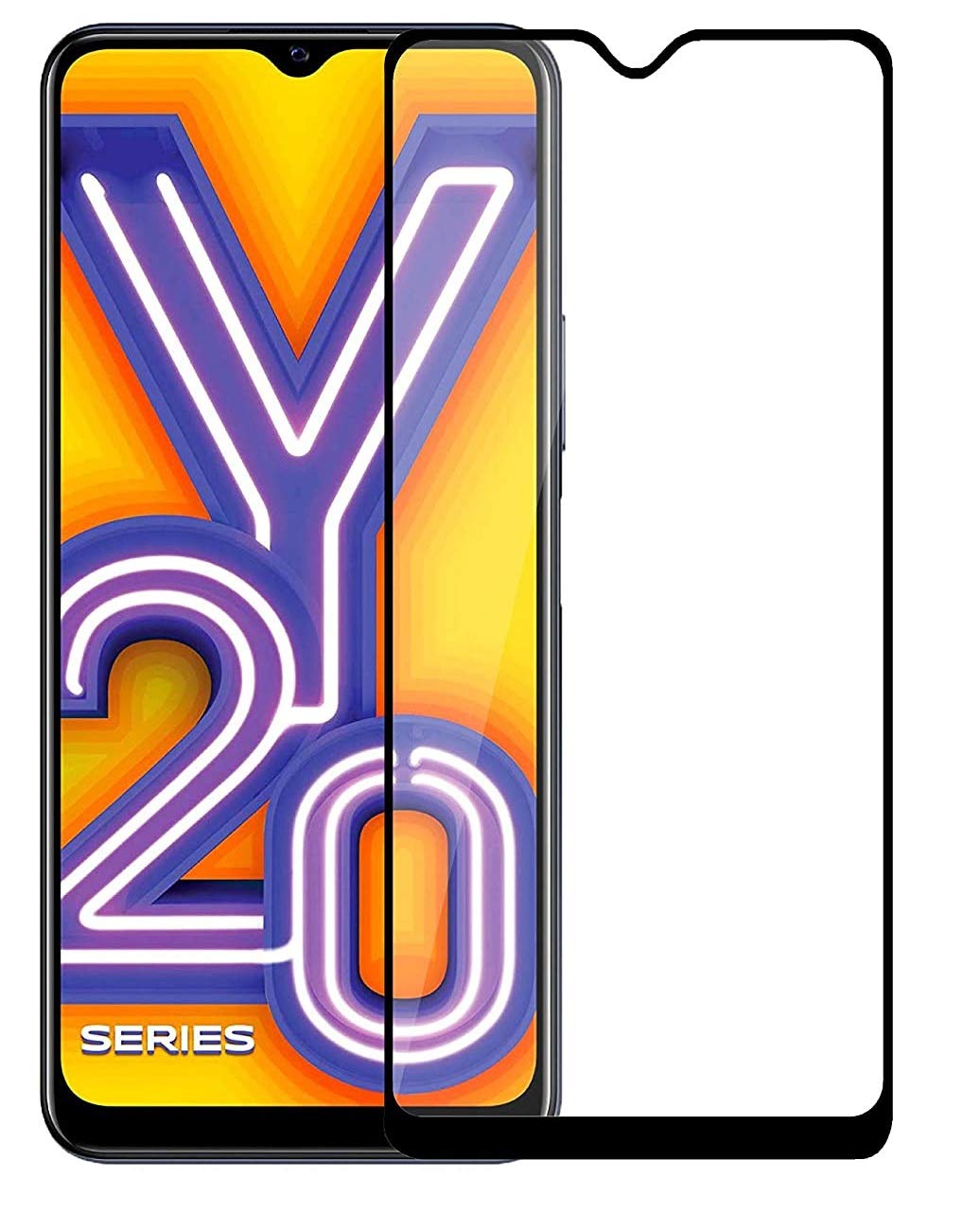 NISHTECH Tempered Glass Screen Protector Compatible for Vivo Y20/Y20i/Y20S/Y12S/Y21S/Y12A with Edge to Edge coverage and Easy Installation kit (B08R7QQV4L) Amazon Price History, Amazon Price Tracker