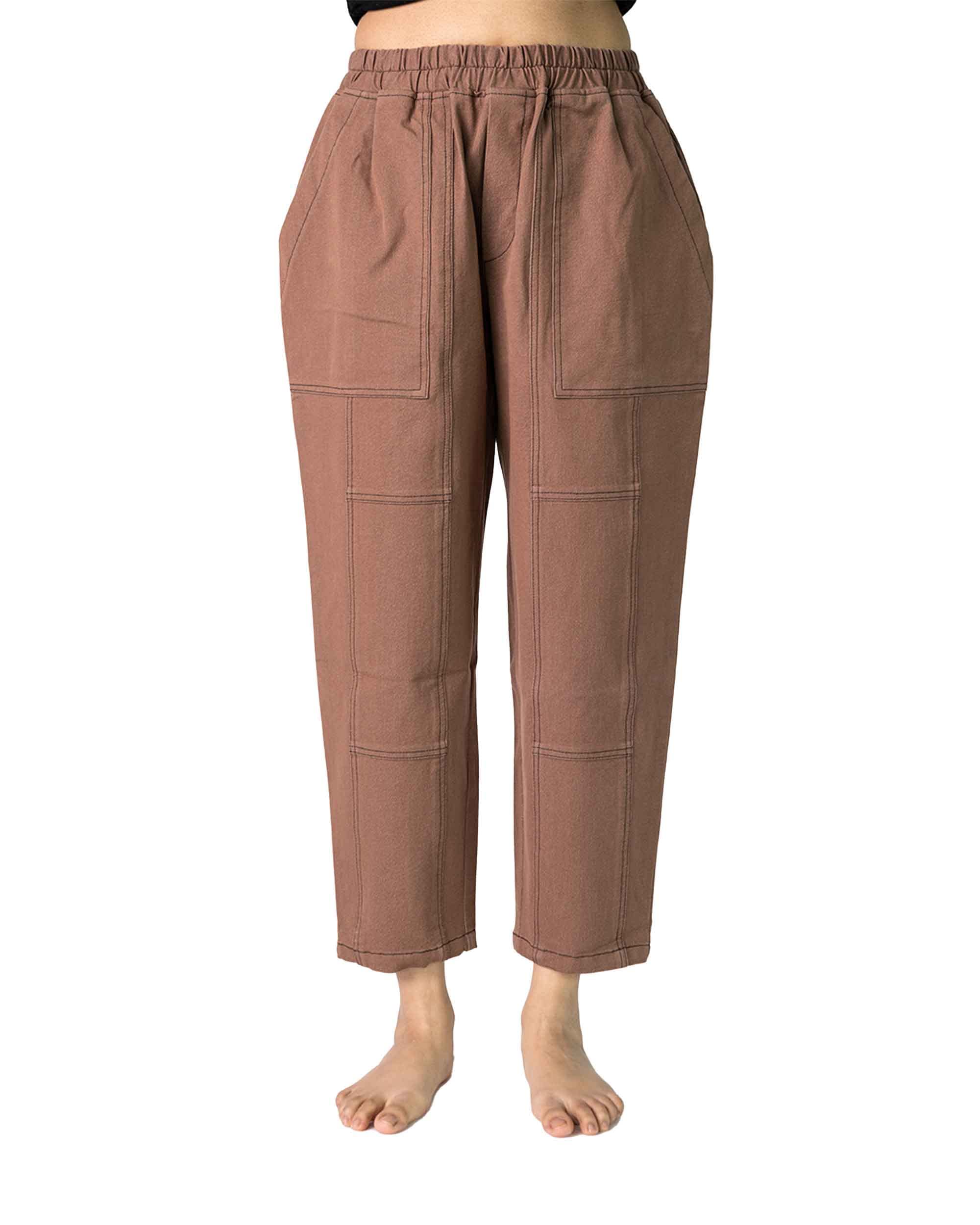 ZedaUnisex All Day Long Denim Pants with 4way Stretch – Mocha