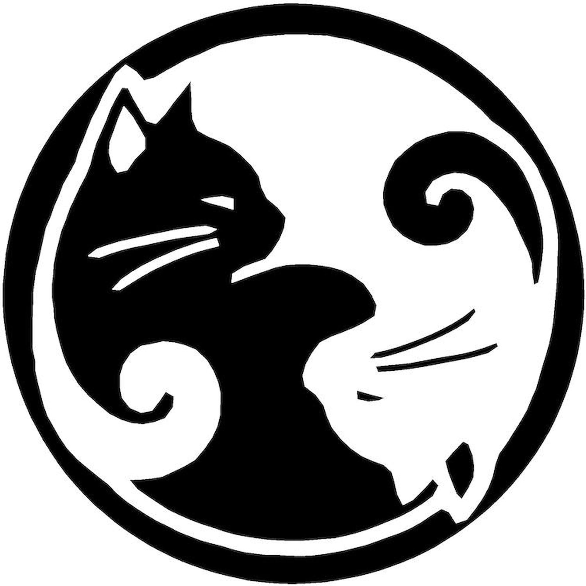 CafePress Yin Yang Cats 5.5