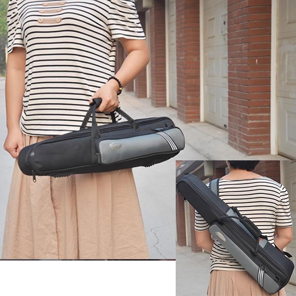 Custodia per clarinetto con tracolla regolabile, borsa portatile impermeabile per sassofono dritto, facile da trasportare, borsa a tracolla per strumento oboe con fodera spessa da 20 mm, per esterni