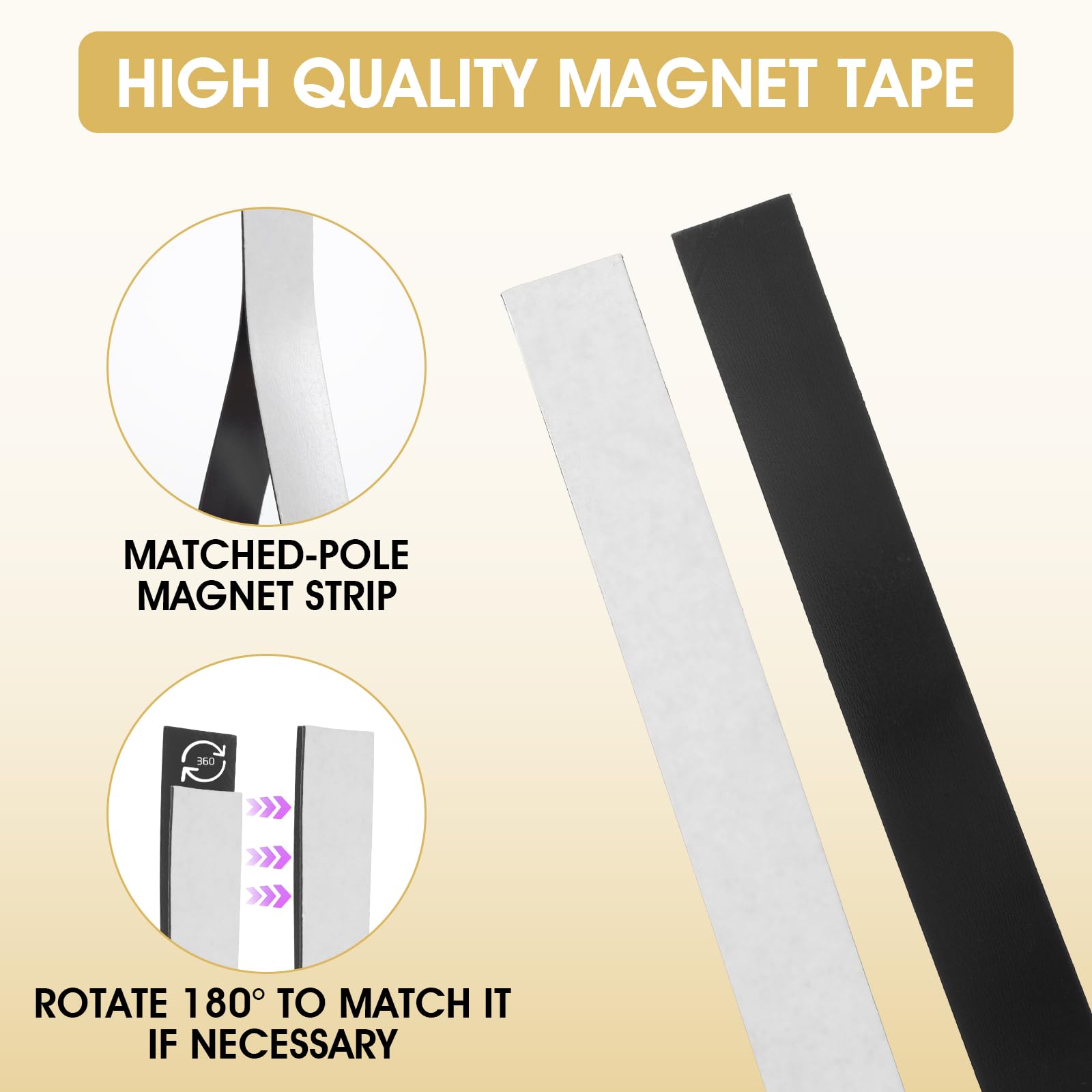 Bandes Magnétiques Auto-Adhésives - Lot De 10 (15x2 Cm) - Puissantes Et Flexibles Pour Bricolage - 6