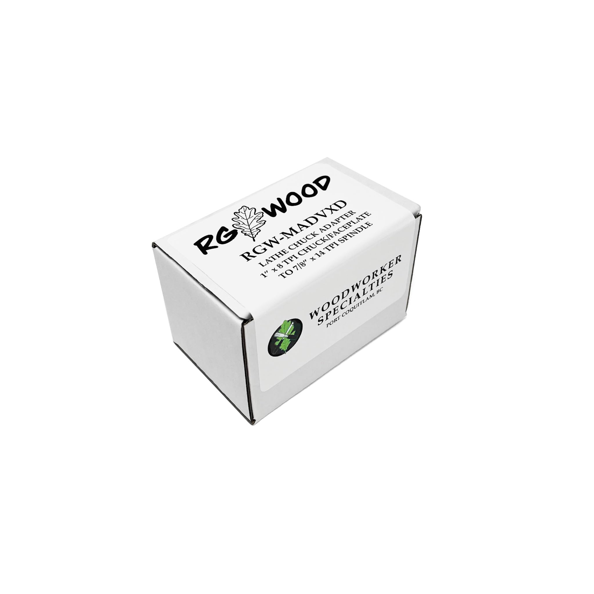 Adapter płyty czołowej uchwytu tokarskiego od tokarki 7/20.3 cm x 14 tpi (Beaver Rockwell itp.) do płyty czołowej lub uchwytu 2.5 cm x 8tpi
