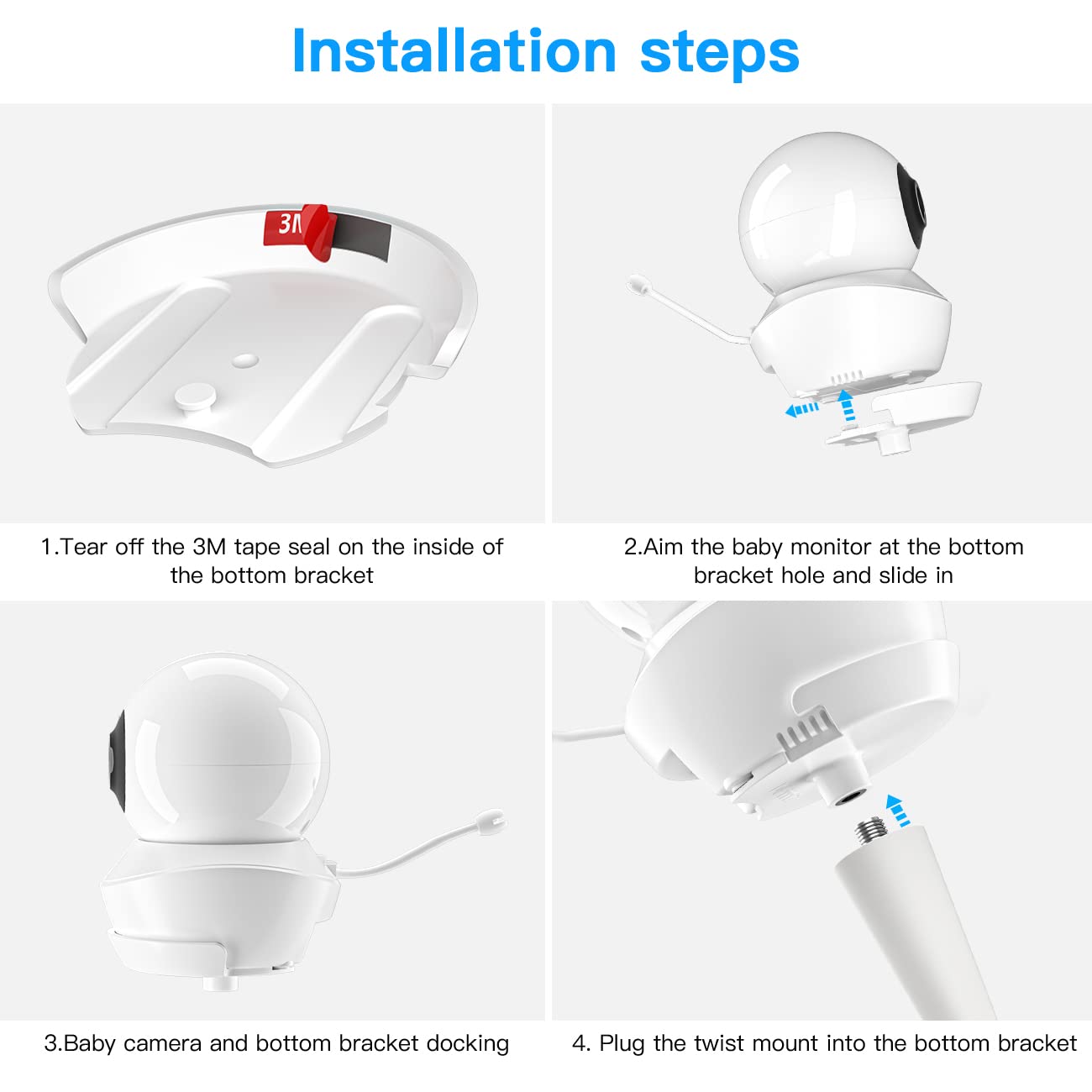 Uchwyt do monitoringu niemowląt do babysense S2/V43 Baby Monitor