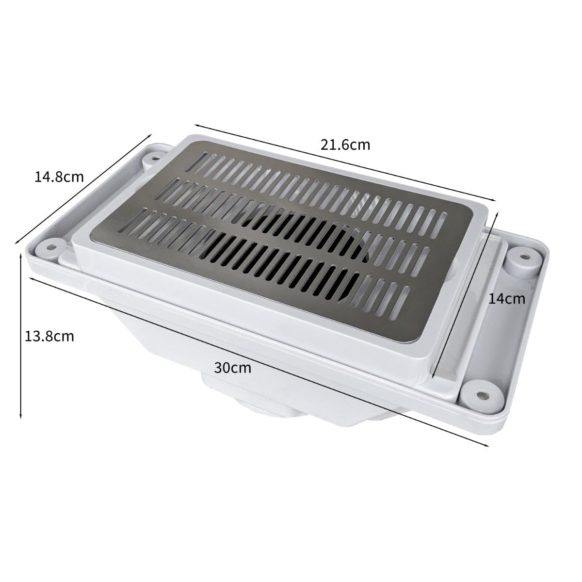 Tavolo Professionale per Manicure in MDF 120x45cm 3 Cassetti Collettore Polvere 6W Cuscino Ergonomico 8 Rotelle Frenanti