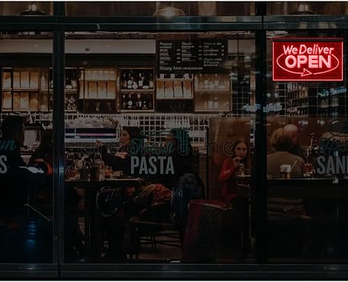 Miniatura 2 de 110020 Entregamos Open Services Cafe Fastfood Display LED Light Neon Sign
