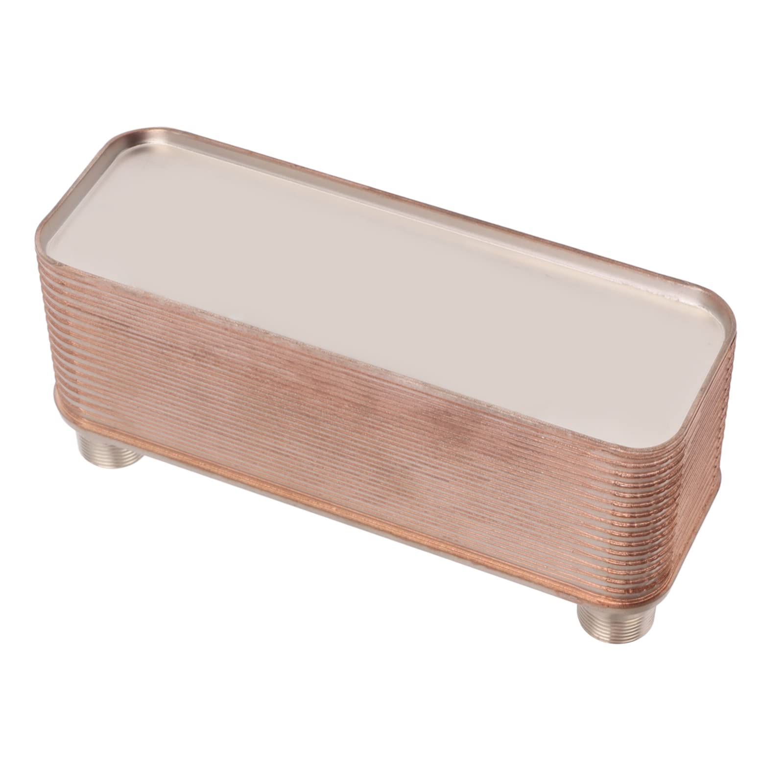Topyond Enfriador De Placas Enfriador De Cerveza De Agua Pequeño Intercambiador De Calor De Placas Soldadas De Acero Inoxidable Enfriador De Mosto para Calentador De Agua De Mosto De Cerveza