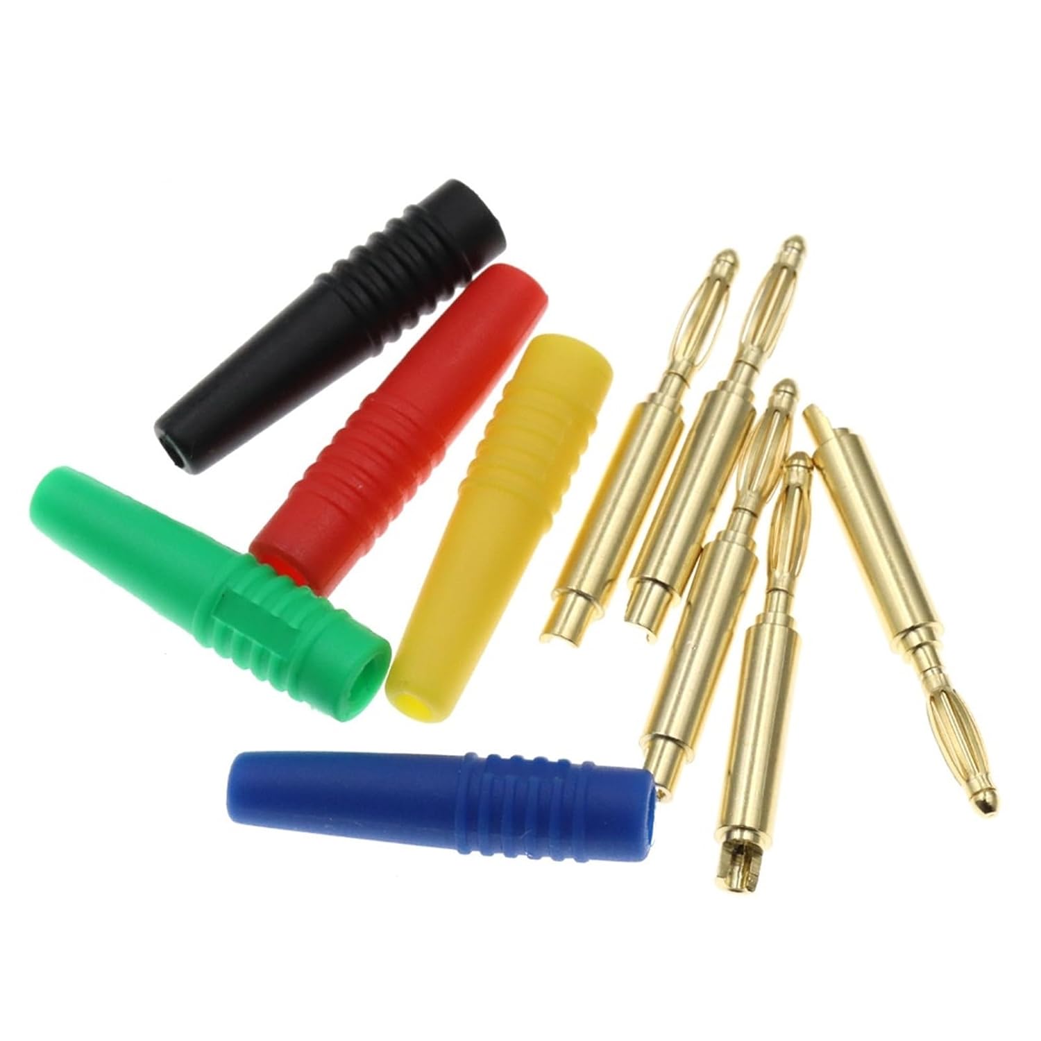 2MM Connector 5 Colors Black/Red/Yellow/Green/Blue 5Pcs | Yellow