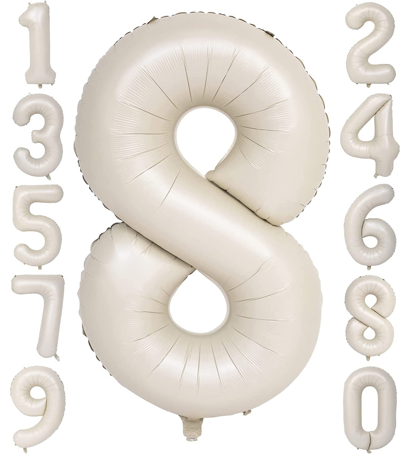 Red 0 balloon 40 Inch Giant Helium Foil Number 0 to 9 Red Balloon Birthday Wedding Party Digital Decorations (Number 0) — view 489